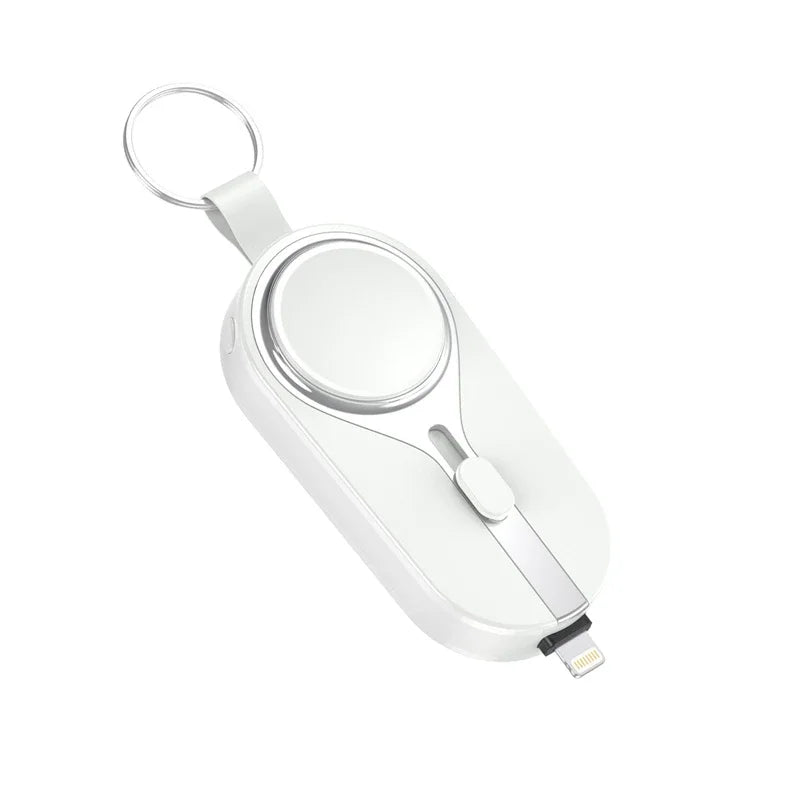 PowerMini 20,000mAh 2-in-1 Keychain Power Bank with Wireless Charging