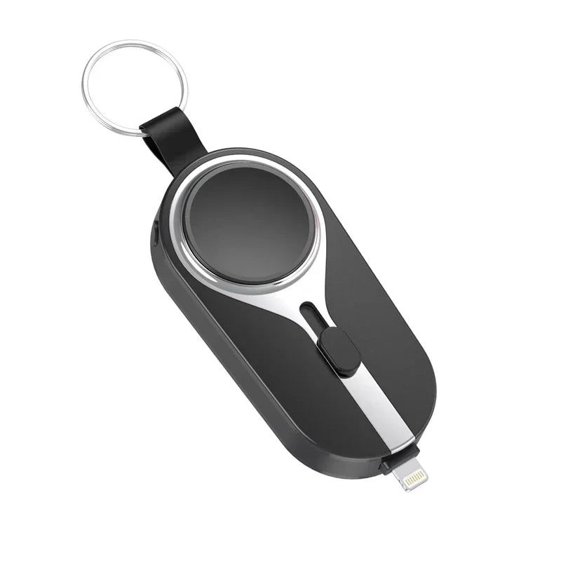 PowerMini 20,000mAh 2-in-1 Keychain Power Bank with Wireless Charging