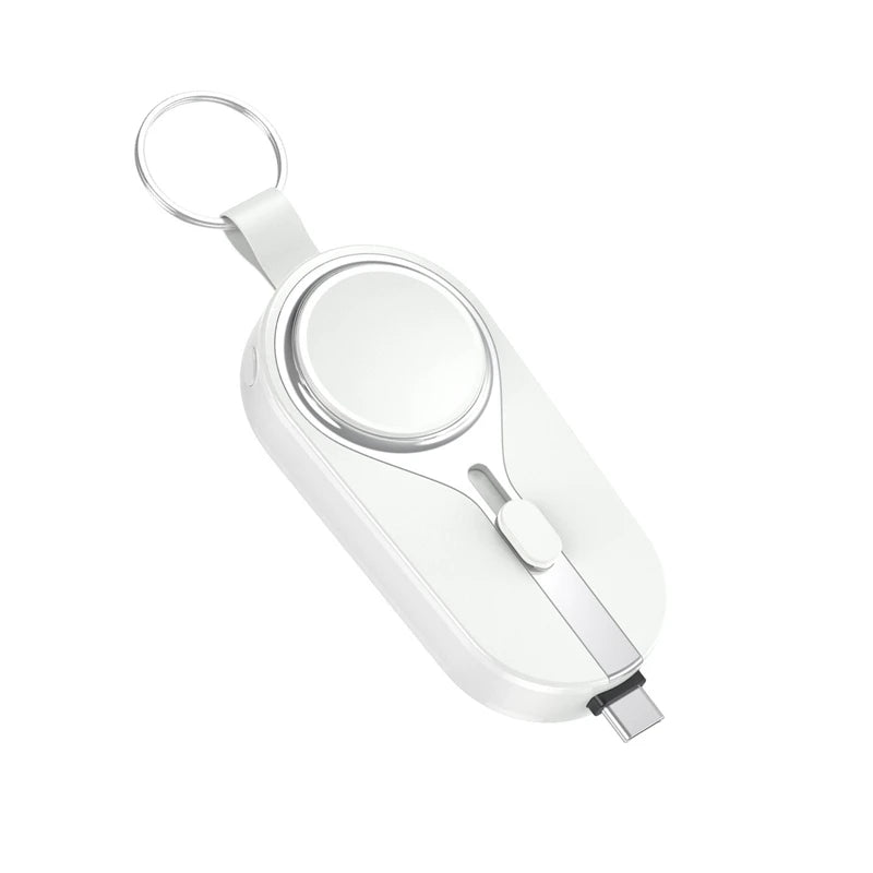 PowerMini 20,000mAh 2-in-1 Keychain Power Bank with Wireless Charging