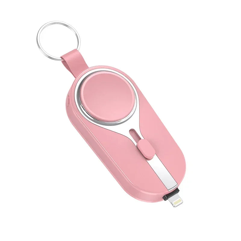 PowerMini 20,000mAh 2-in-1 Keychain Power Bank with Wireless Charging