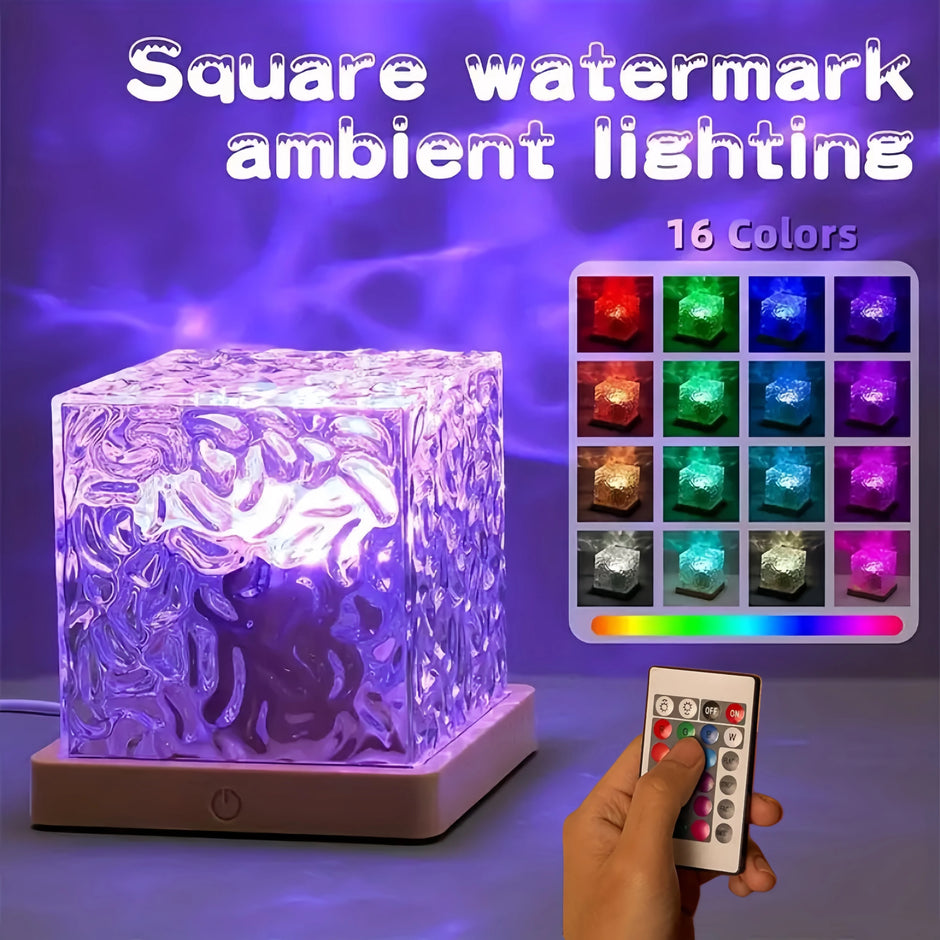 Aurora Ocean Wave Projector Light with Remote | RGB Ambient Night Lamp