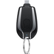 PowerMini 2000mAh keychain power bank with wireless charging for Apple Watch and smartphones.