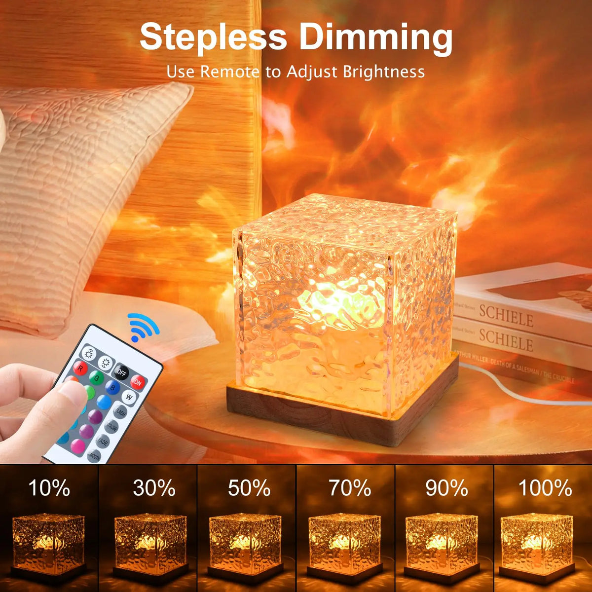Aurora Ocean Wave Projector Light with Remote | RGB Ambient Night Lamp