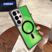 NightGlow magnetic liquid quicksand phone case for Samsung Galaxy with shockproof protection and magnetic charging compatibility.