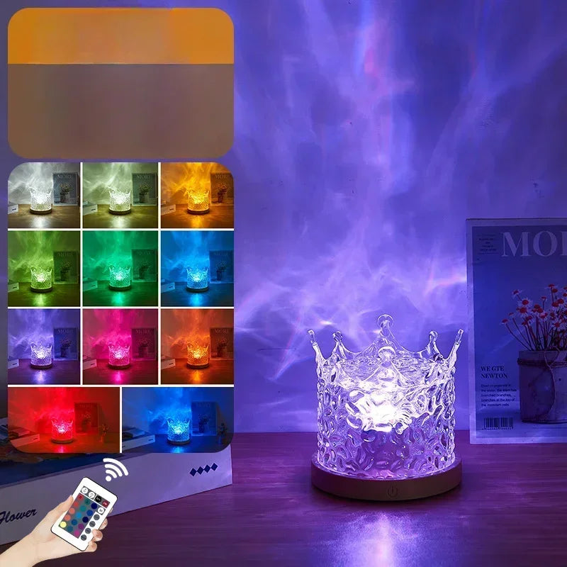 Aurora Ocean Wave Projector Light with Remote | RGB Ambient Night Lamp